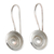 Cultured pearl drop earrings, 'Lunar Halo' - Unique Cultured Pearl and Silver Drop Earrings from Bali (image 2b) thumbail