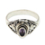 Amethyst locket ring, 'Mysterious Garden' - Fair Trade Silver and Amethyst Locket Ring from Bali thumbail
