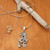 Men's blue topaz necklace, 'Dragon's Ball' - Men's jewellery Sterling Silver and Blue Topaz Necklace