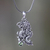 Men's peridot necklace, 'Dragon's Ball' - Men Fair Trade Jewelry Sterling Silver and Peridot Necklace (image 2) thumbail