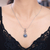 Cultured pearl pendant necklace, 'Infinite Blue' - Blue Mabe Pearl and Sterling Silver Pendant Necklace (image 2b) thumbail