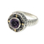 Gold accented amethyst ring, 'Kuta Lilac' - Handmade Balinese Cocktail Ring with Amethyst and 18k Gold thumbail