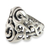 Men's sterling silver ring, 'Garden Labyrinth' - Sterling Silver Men's Ring Handmade in Bali (image 2b) thumbail