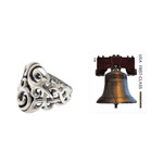 Men's sterling silver ring, 'Garden Labyrinth' - Sterling Silver Men's Ring Handmade in Bali