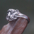 Men's sterling silver ring, 'Tiger Cub' - Handmade 925 Sterling Silver Tiger Cub Ring for Men (image 2b) thumbail