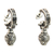 Sterling silver dangle earrings, 'Petit Monde' - Artisan Crafted Sterling Silver Dangle Earrings