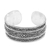 Sterling silver cuff bracelet, 'Midnight Lace' - Ornate Artisan Crafted Sterling Silver Cuff from Bali