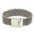 Men's wristband bracelet, 'Armor' - Sterling Silver Chainmail Bracelet for Men from Indonesia thumbail