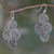 Sterling silver flower earrings, 'Filigree Bouquet' - Sterling Silver Handmade Filigree Floral Earrings from Bali (image 2) thumbail