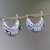 Sterling silver hoop earrings, 'Tabanan Crescent' - Handmade Crescent-Shaped Hoop Earrings in Sterling Silver