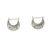Ohrringe aus Sterlingsilber, 'Tabanan-Halbmond'. - Handgefertigte halbmondförmige Ohrringe aus Sterlingsilber