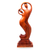 Wood sculpture, 'Dancers' Poem' - Artisan Hand Carved Wood Statuette of Bali Dancers (image 2b) thumbail
