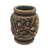 Mahogany decorative vase, 'Fierce Anantaboga' - Antiqued Artisan Crafted Mahogany Wood Dragon Vase