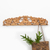 Garderobenständer aus Holz - Handgeschnitzte Holzgarderobe mit Hibiskusblütenmotiv