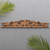 Perchero de madera - Perchero indonesio de madera tallada con motivo floral