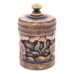 Decorative wood box, 'Turtle Paradise' - Handmade Mahogany Turtle Motif Lidded Box from Bali