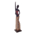 Wood sculpture, 'Didgeridoo Lady' - Handcrafted Artisan Sculpture of Woman with Didgeridoo (image 2a) thumbail