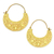 Pendientes aro de oro vermeil - Pendientes de aro ornamentados de oro vermeil de 22 k de Indonesia