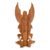 Wood relief panel, 'Angelic Blessings' - Artisan Hand Carved Wood Angel Motif Wall Relief Panel thumbail