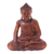Wood sculpture, 'Moment of Enlightenment' - Artisan Hand Carved Wood Buddha Sculpture from Bali thumbail