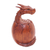 Wood sculpture, 'Hatchling Dragon' - Hand Carved Suar Wood Balinese Dragon Sculpture (image 2c) thumbail