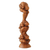 Wood statuette, 'Three Level Yogi' - Wood statuette thumbail