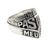 Men's sterling silver ring, 'Deus Pastor Meus Est' - Unique Men's Sterling Silver Ring with Spiritual Inscription (image 2b) thumbail