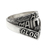 Men's sterling silver ring, 'Ad Maiorem Dei Gloriam' - Artisan Crafted Men's Spiritual Ring in Sterling Silver (image 2b) thumbail