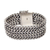 Sterling silver wristband bracelet, 'Enmeshed' - Women's Sterling Silver Wristband Bracelet from Indonesia thumbail