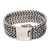 Sterling silver wristband bracelet, 'Enmeshed' - Women's Sterling Silver Wristband Bracelet from Indonesia (image 2b) thumbail