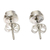 Peridot stud earrings, 'Green Simplicity' - Artisan Crafted Green Peridot Stud Earrings in 925 Silver (image 2f) thumbail