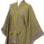 Rayon robe, 'Tropical Fern Forest' - Balinese Green and Purple Fern Leaf Rayon Kimono Style Robe