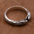 Sterling silver wrap ring, 'Romantic Vipers' - Sterling Silver Wrap Ring Snake jewellery for Women (image 2d) thumbail