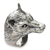 Men's sterling silver ring, 'Wolf Courage' - Animal Themed Sterling Silver Wolf Ring for Men (image 2c) thumbail
