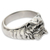 Men's sterling silver ring, 'Bulldog Courage' - Artisan Crafted Animal Themed Silver Bulldog Ring for Men (image 2a) thumbail