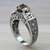 Citrine solitaire ring, 'Noble Princess' - Citrine Solitaire in Sterling Silver Ring with Openwork (image 2) thumbail