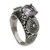 Amethyst solitaire ring, 'Lilac Moonlight' - Balinese Artisan Crafted Silver and Amethyst Solitaire Ring (image 2a) thumbail