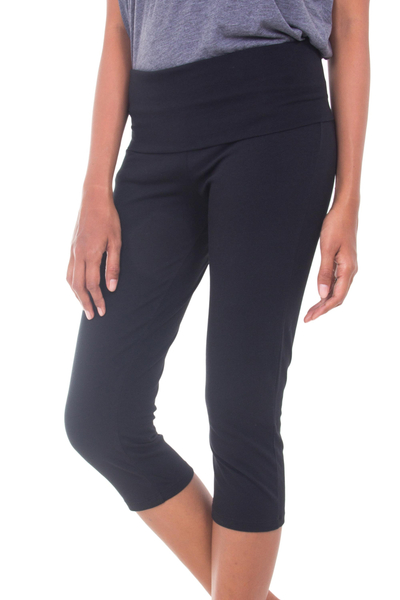 Cotton capri clearance yoga pants