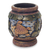 Decorative wood vase, 'Turtle Oasis' - Turtle Hand Carved and Painted Small Wood Decorative Vase thumbail