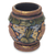 Decorative wood vase, 'Turtle Oasis' - Turtle Hand Carved and Painted Small Wood Decorative Vase (image 2b) thumbail