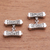 Sterling silver cufflinks, 'Giza' (pair) - Pillar Shaped Sterling Silver 925 Cufflinks from Bali (Pair) thumbail