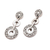 Sterling silver dangle earrings, 'Coins of the Kingdom' - Post Dangle Earrings in Sterling Silver from Bali (image 2b) thumbail