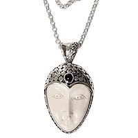 Featured review for Garnet and sterling silver pendant necklace, Lady Warrior