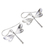 Sterling silver dangle earrings, 'White Dragonfly' - Dragonfly Earrings in Sandblasted Sterling Silver 925 (image 2b) thumbail