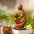 Wood sculpture, 'Mother and Her Child' - Hand Carved Suar Wood Mother and Child Sculpture from Bali (image 2j) thumbail