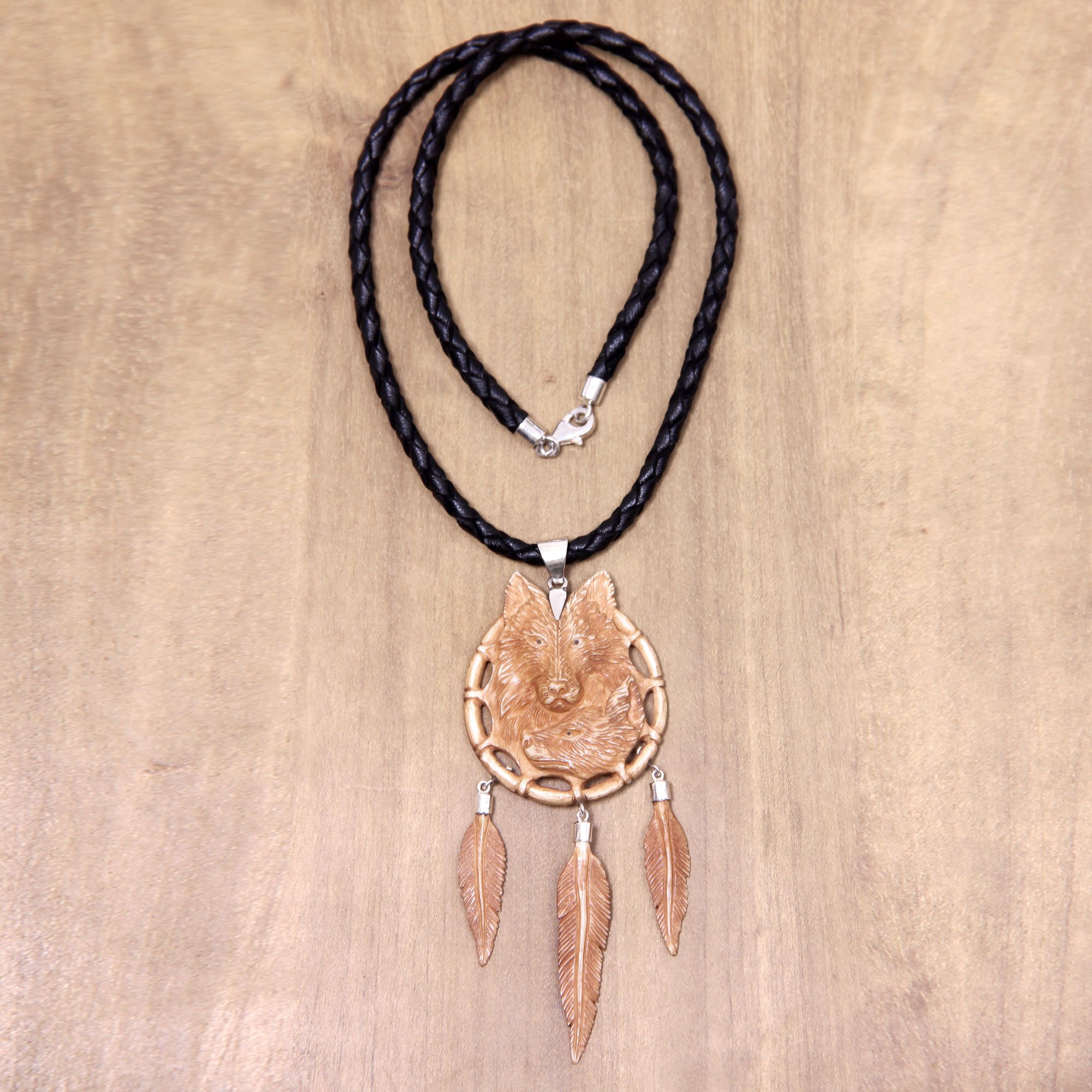 wolf toe bone necklace