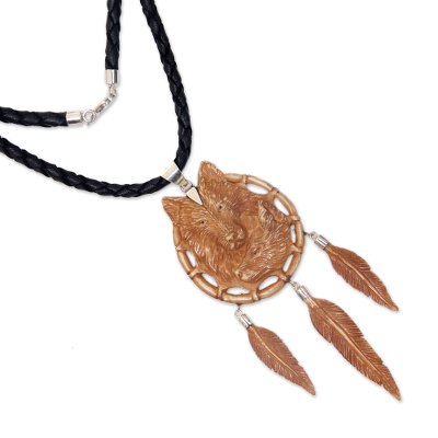 wolf toe bone necklace