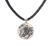 Leather and bone pendant necklace, 'Scorpio' - Scorpio Leather Necklace Hand Carved Bone Pendant (image 2b) thumbail