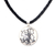 Leather and bone pendant necklace, 'Gemini' - Balinese Gemini Zodiac Pendant Necklace on Leather Cord