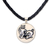 Leather and bone pendant necklace, 'Aries' - Balinese Artisan Crafted Aries Zodiac Pendant Necklace (image 2b) thumbail